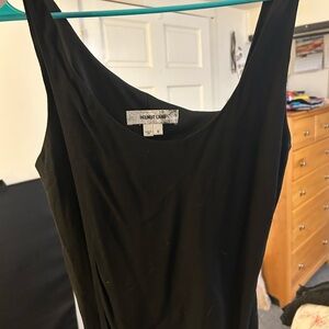 Helmut Lang Black Side Zip Dress Size 0 Asymetrical straps